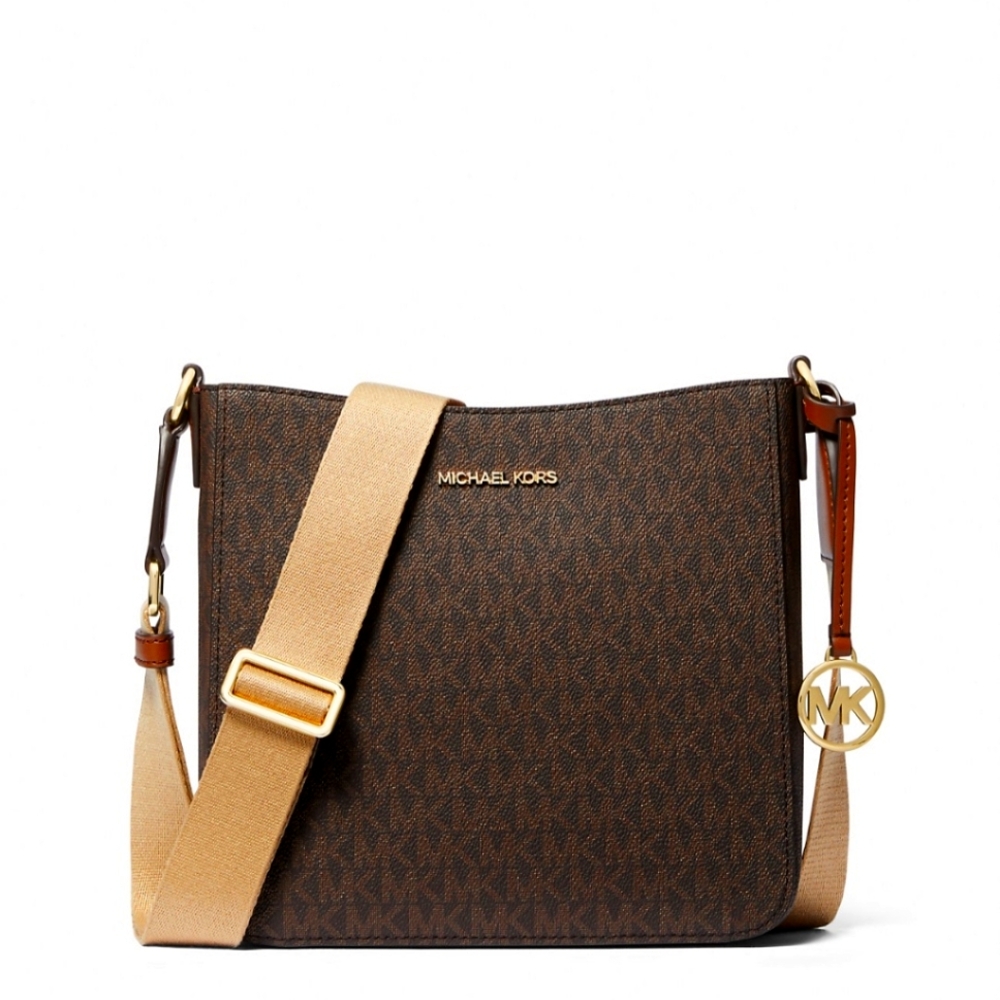 Micheal Kors Jet set travel small signature logo messenger NWT